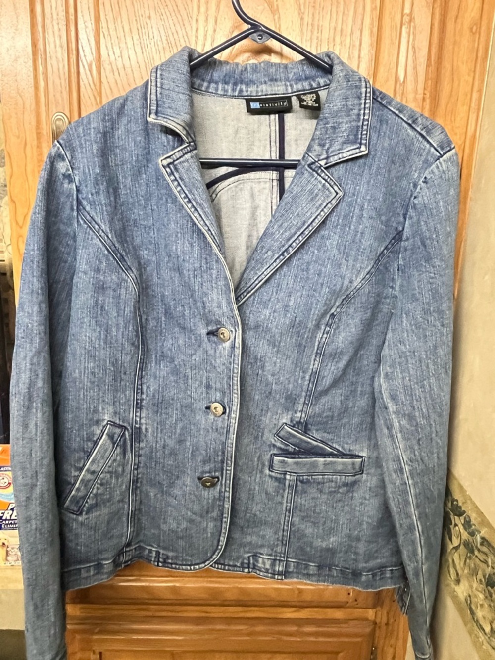 Relativity Light Blue Denim Blazer Jacket